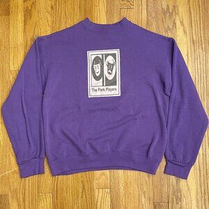 Vintage Platinum Sweats Sweatshirt Size Medium 90s Purple Theater Made in USA